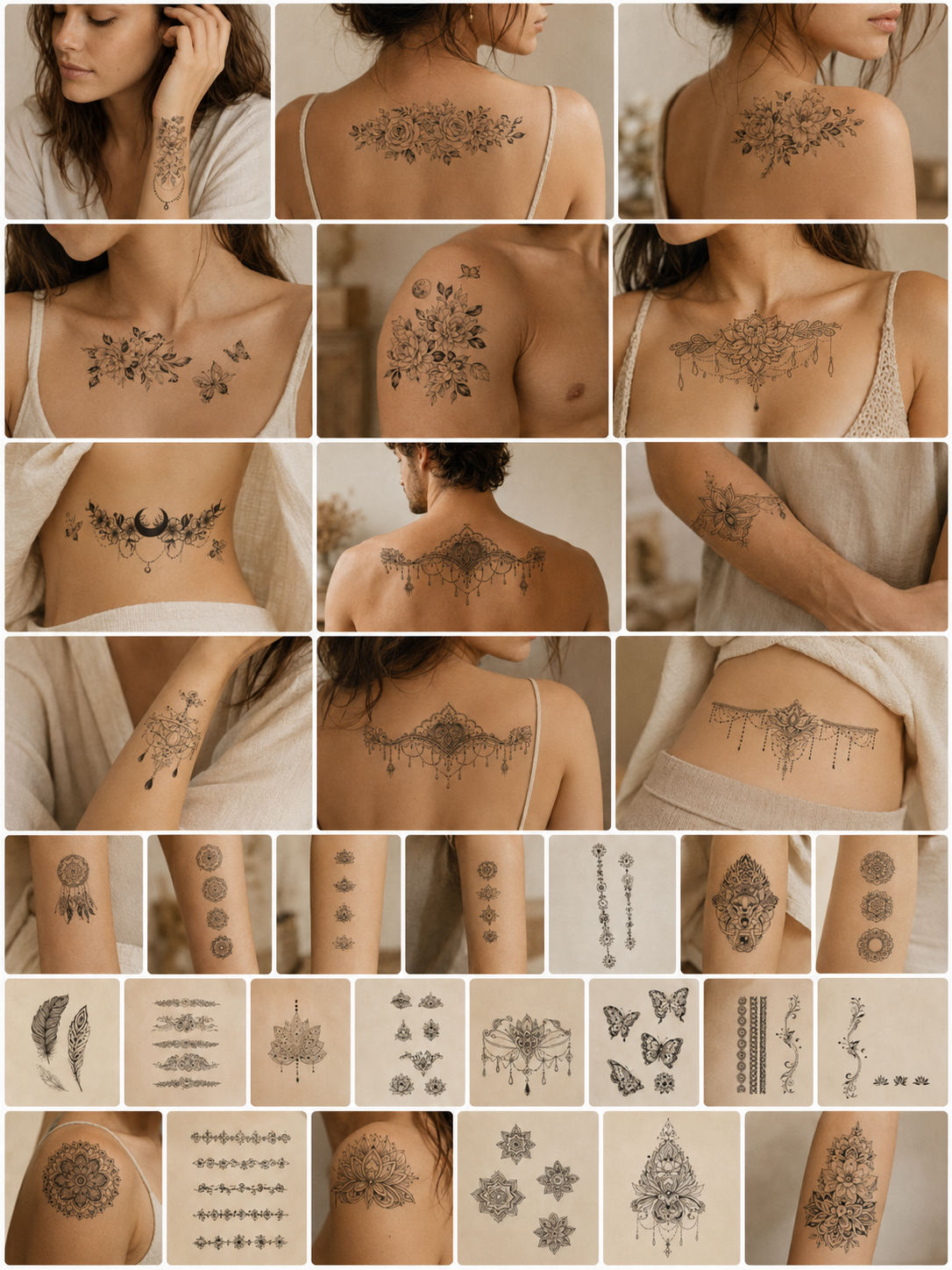 Tattoo Boho Mystic Bloom Set