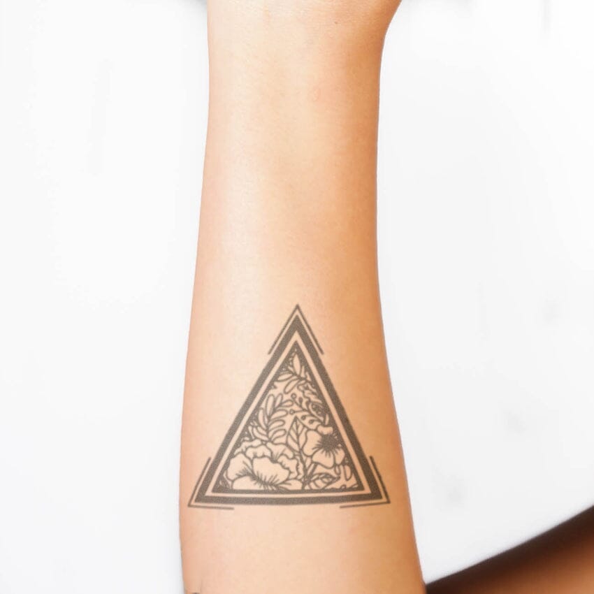 Upside down triangle  Triangle tattoos, Small rib tattoos, Tattoo placement