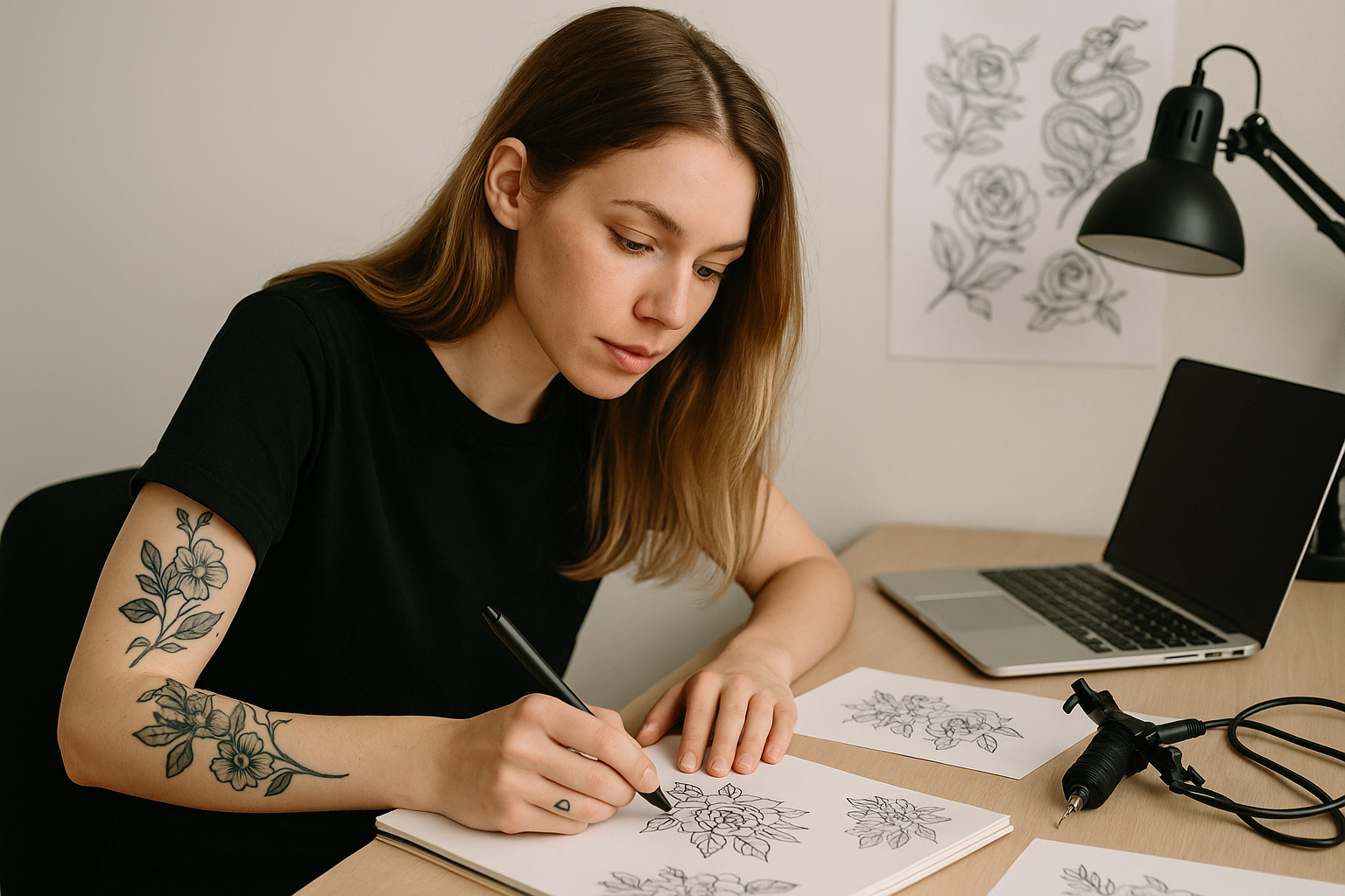 Freelance tattoo designers for hire and for safe & stunning DIY ink
