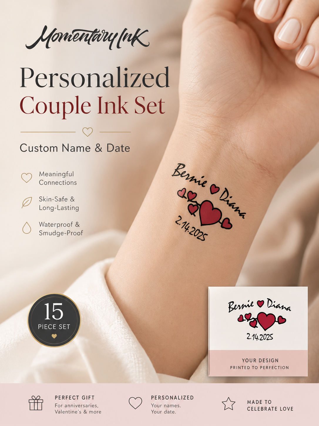 Date Love Tattoo Set