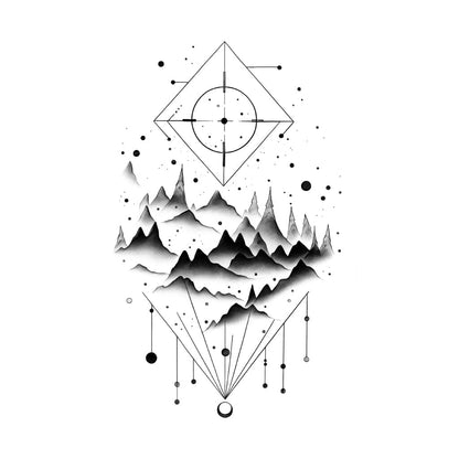 Astral Peaks Temporary Tattoos Momentary Ink 