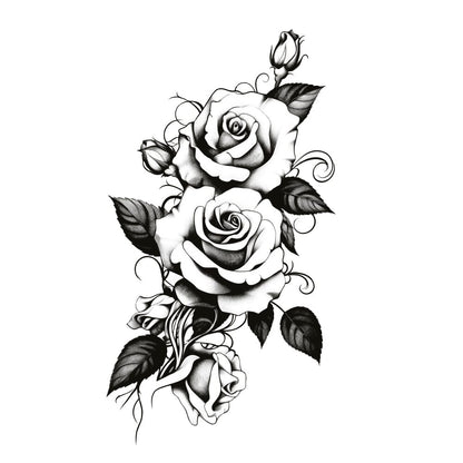 Black Roses Temporary Tattoos Momentary Ink 
