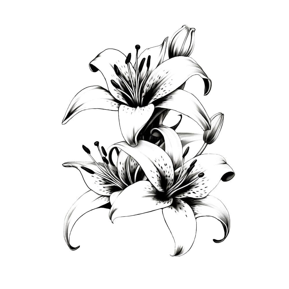 Lilies Temporary Tattoos Momentary Ink 