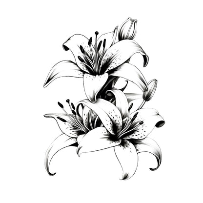 Lilies Temporary Tattoos Momentary Ink 