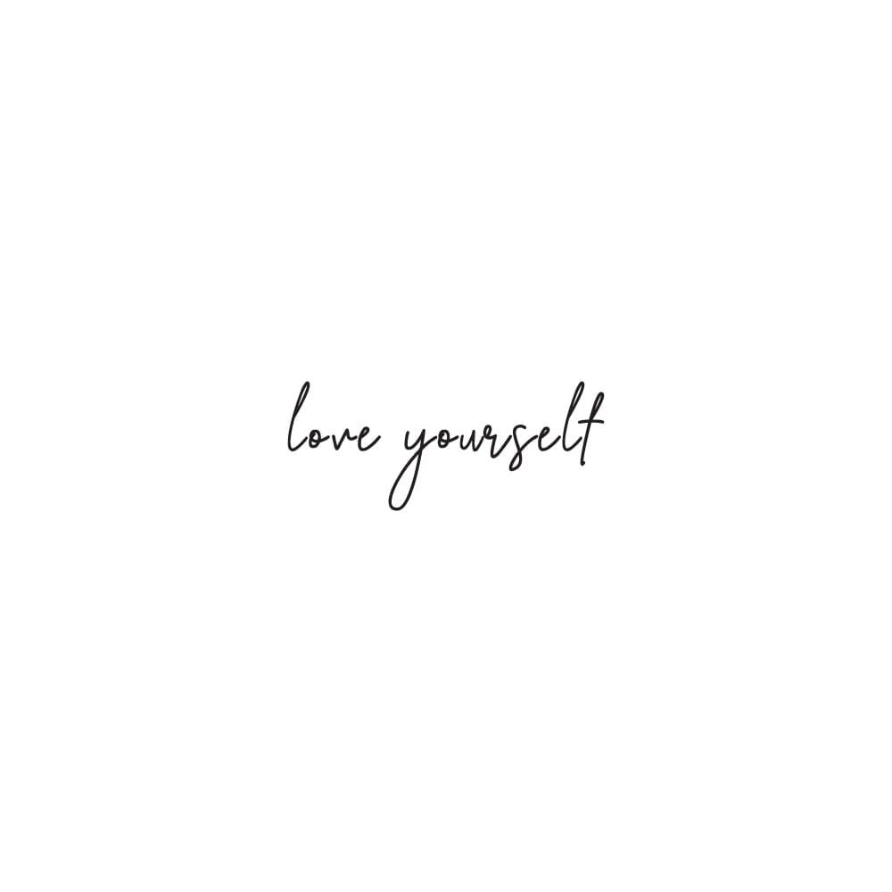 Love Yourself Temporary Tattoos Momentary Ink 