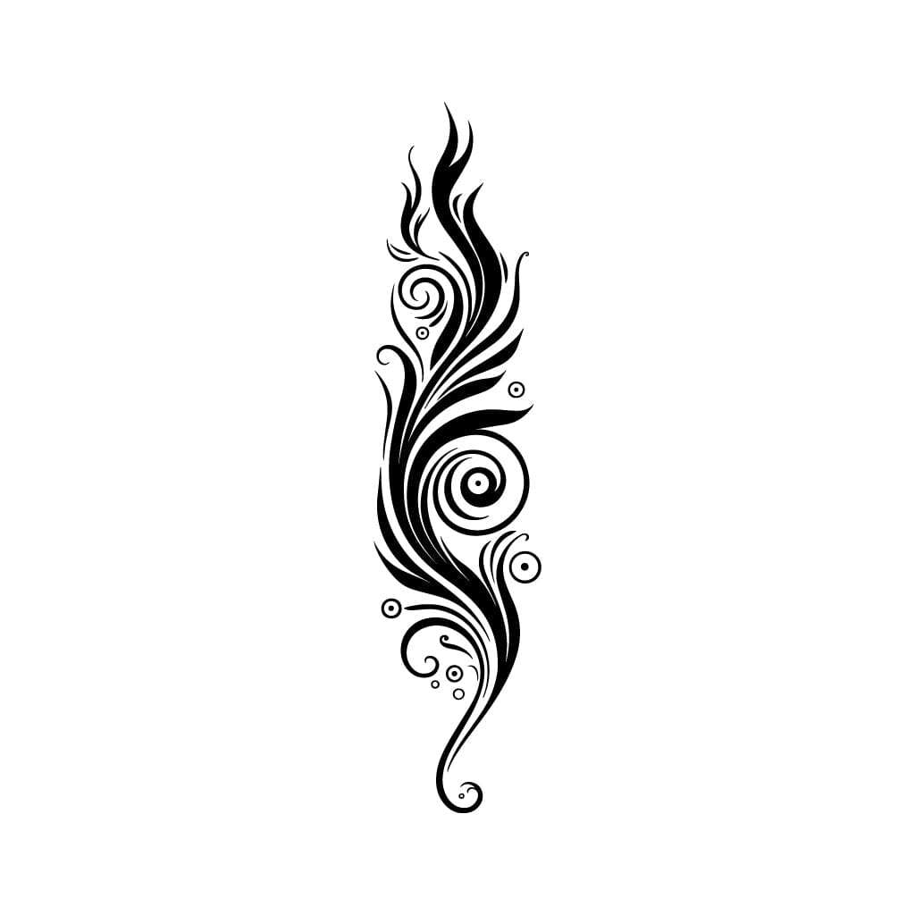Tribal Feather Temporary Tattoos Momentary Ink 