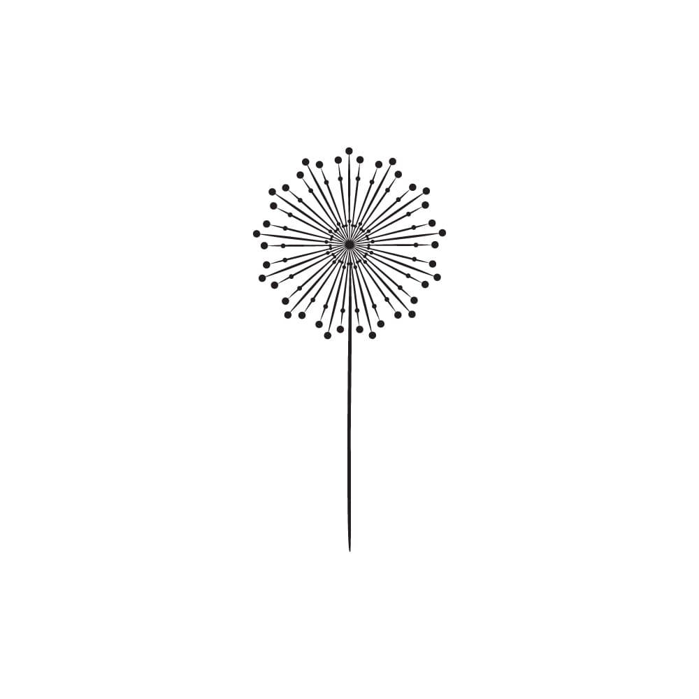 Abstract Dandelion Temporary Tattoo Momentary Ink 