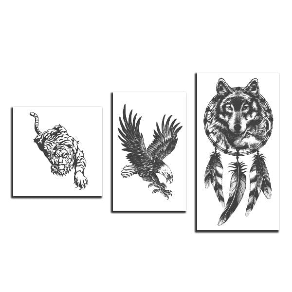 Animal Pack (3-Pack) Semi-Permanent 2.0 Momentary Ink