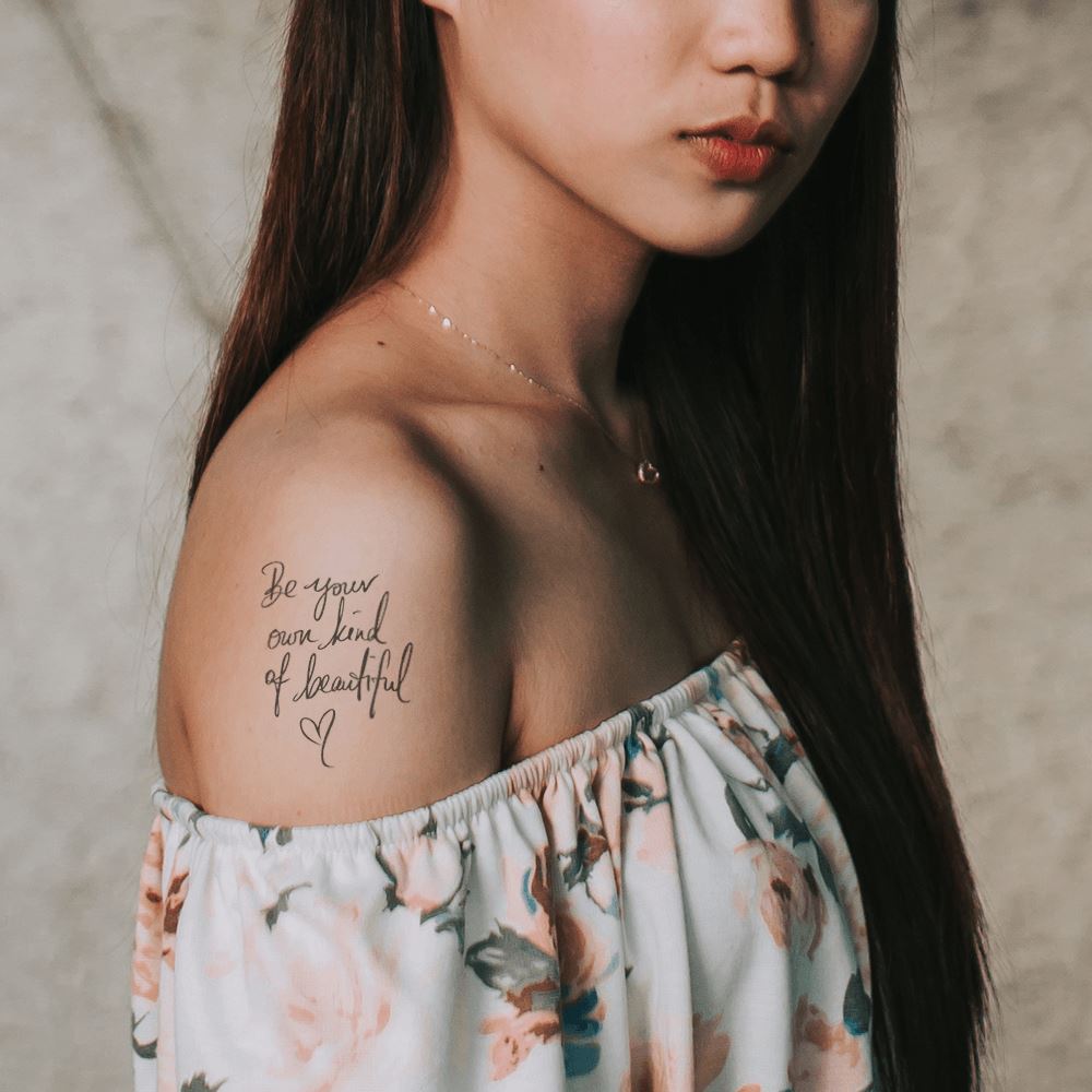 Be Beautiful Temporary Tattoo Momentary Ink