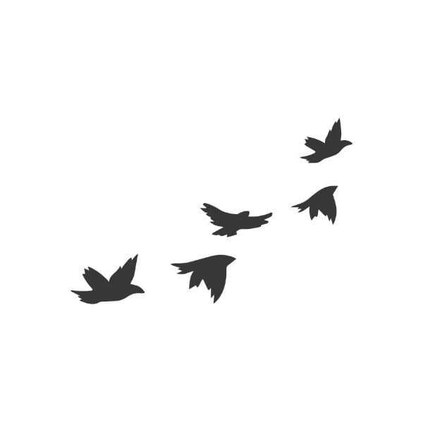 Black Birds Flying Semi-Permanent 2.0 Momentary Ink