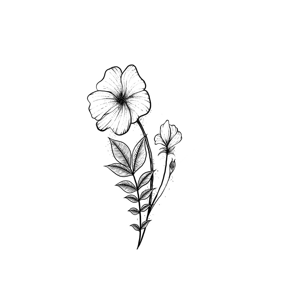Blossoming Flower Temporary Tattoo Momentary Ink