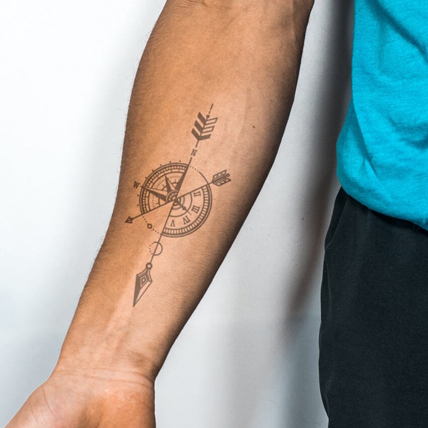 Compass and Clock Semi-Permanent 2.0 Momentary Ink