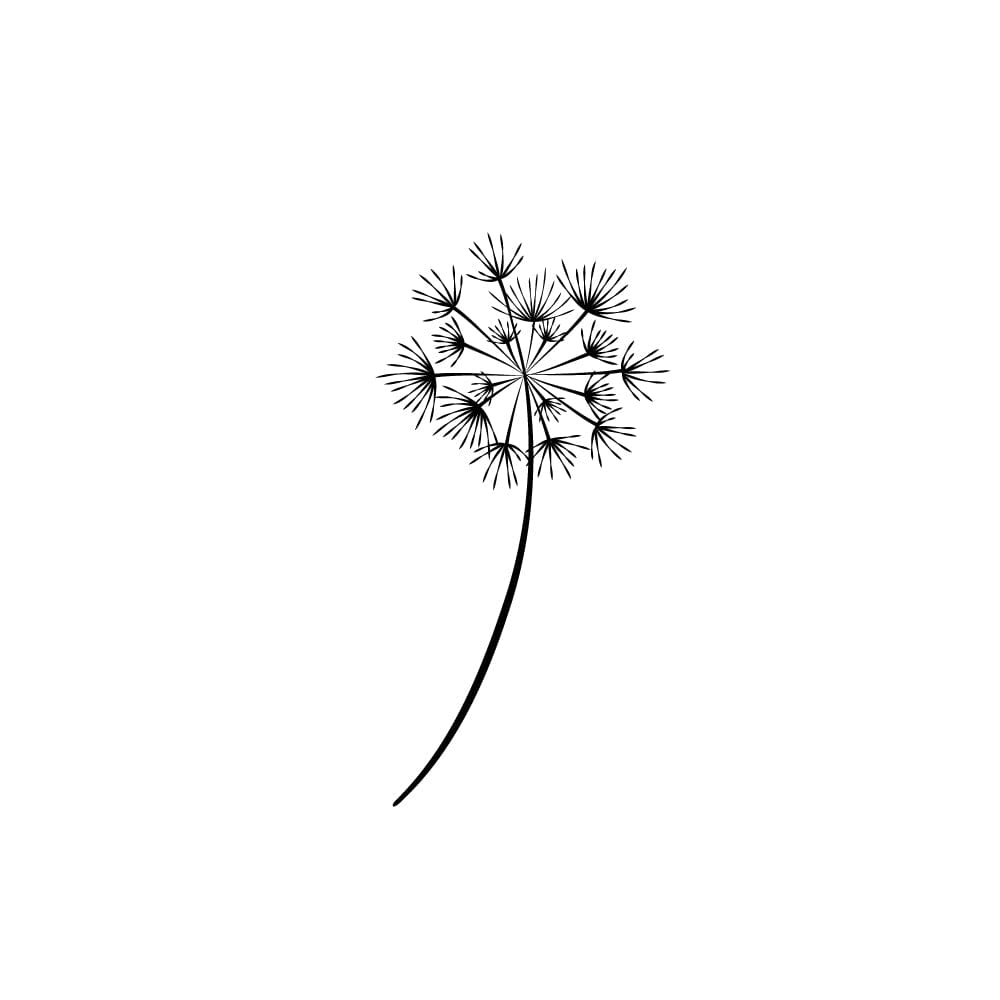 Danish Tattooz House - The dandelion tattoo can remind you to enjoy every  moment that you are blessed to have. It shows that life is both tenacious  and delicate and we only