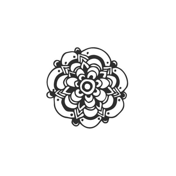 Intricate Floral Mandala Design Semi-Permanent 2.0 Momentary Ink