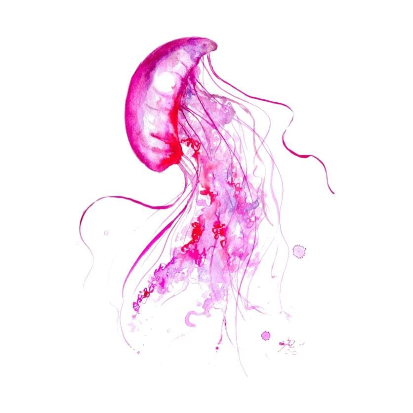 Jellyfish Temporary Tattoo Momentary Ink