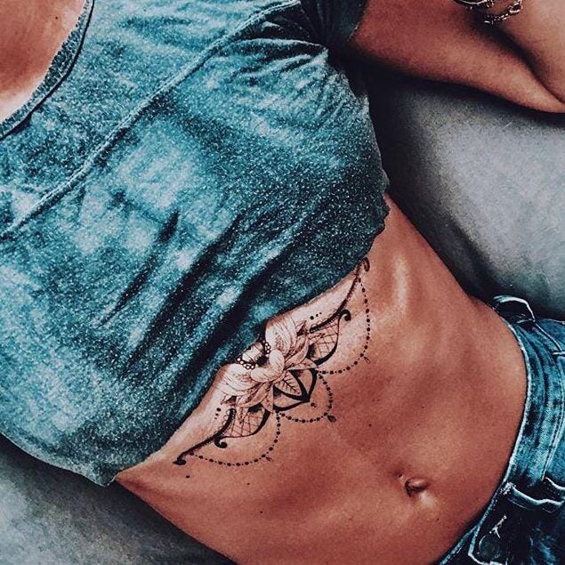 Lace Lotus Temporary Tattoo Momentary Ink