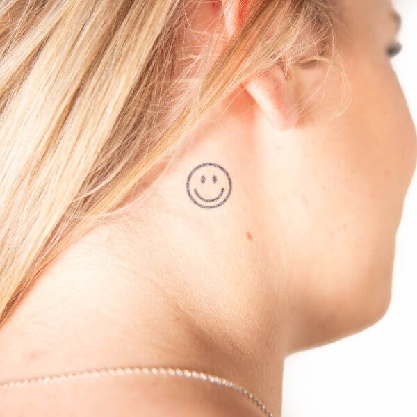 Line Happy Face Semi-Permanent 2.0 Momentary Ink