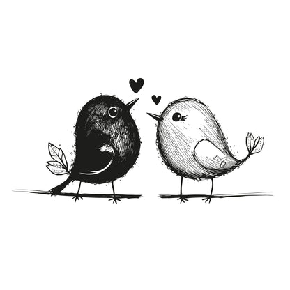 Love Birds Temporary Tattoo Momentary Ink 