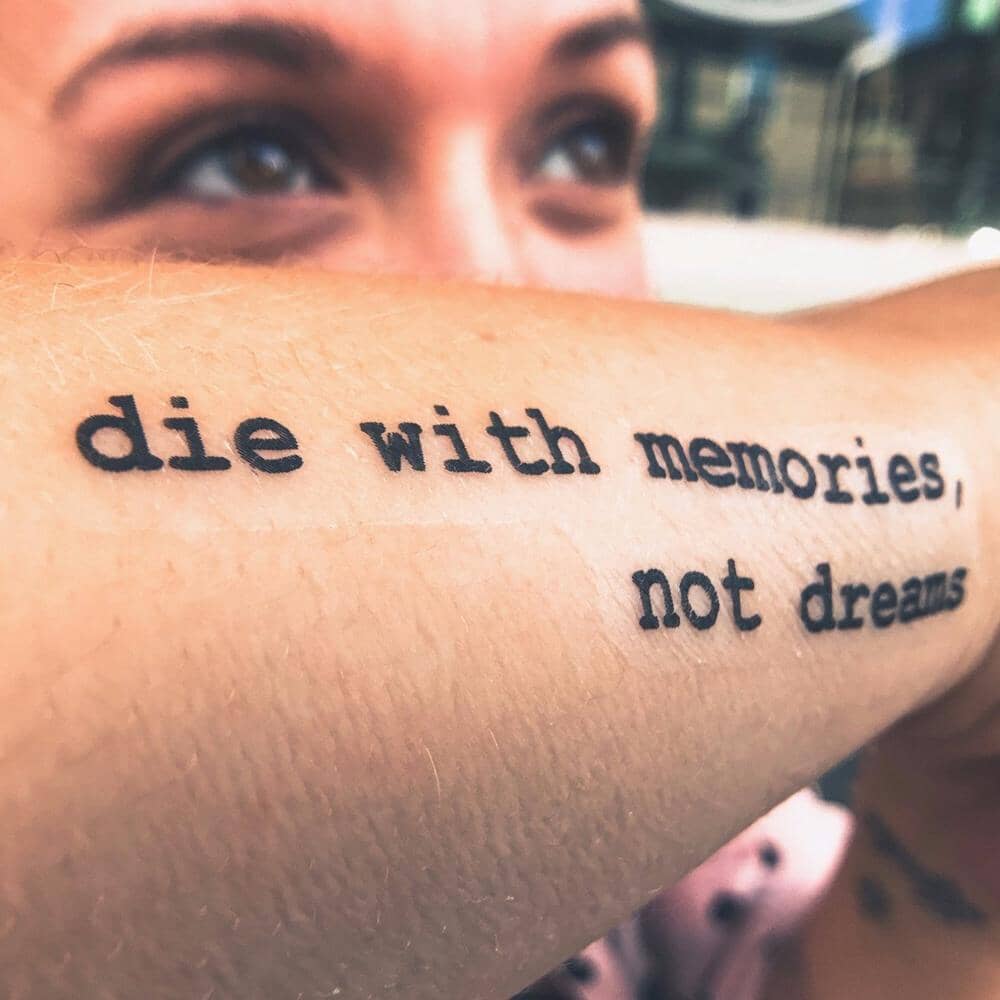 Make Memories Temporary Tattoo Momentary Ink