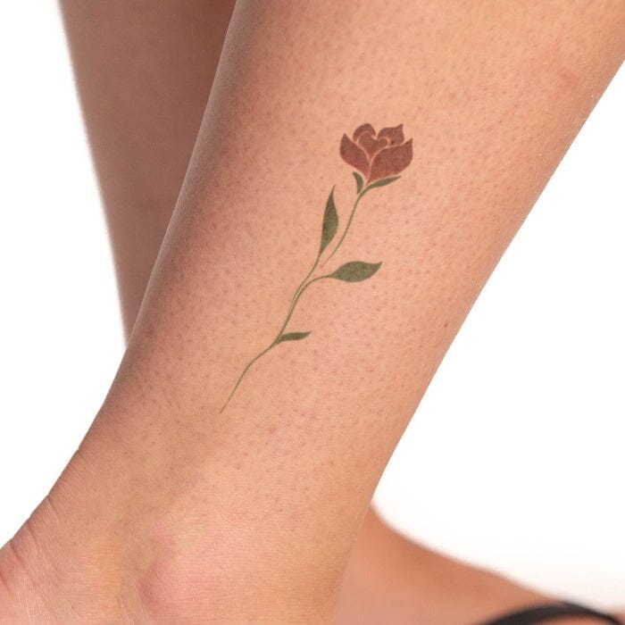 Single Rose Temporary Tattoo Momentary Ink