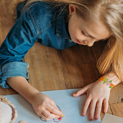 Tiny Tatts Kids - Flower Bracelet Temporary Tattoo Momentary Ink