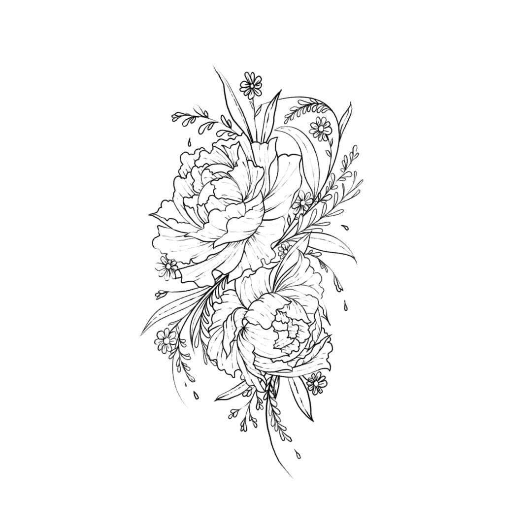 Triangle of Roses Temporary Tattoo Momentary Ink
