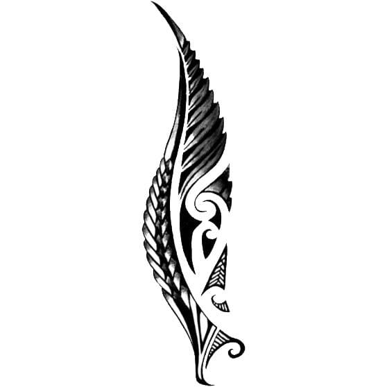 Tribal Feather Temporary Tattoo Momentary Ink